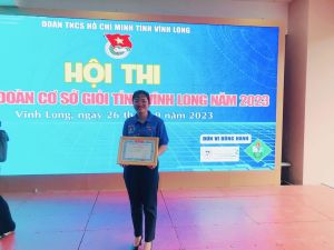 TẤM GƯƠNG THANH NIÊN HỌC TẬP VÀ LÀM THEO LỜI BÁC - BÍ THƯ ĐOÀN XÃ TRÁCH NHIỆM, NĂNG NỔ VỚI CÔNG VIỆC, ĐỒNG CHÍ THÁI HỒNG CÚC – BÍ THƯ ĐOÀN XÃ TÂN AN THẠNH.