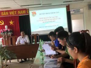 BÌNH TÂN TỔ CHỨC SINH HOẠT CLB LÝ LUẬN TRẺ QUÝ II/2023