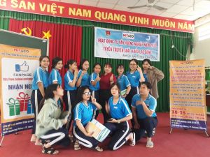 HUYỆN ĐOÀN BÌNH TÂN PHỐI HỢP TỔ CHỨC TUYÊN TRUYỀN XUẤT KHẨU LAO ĐỘNG.
