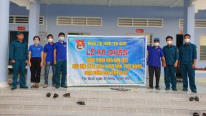Tuổi trẻ thị trấn Tân Quới tham gia xây dựng đô thị văn minh